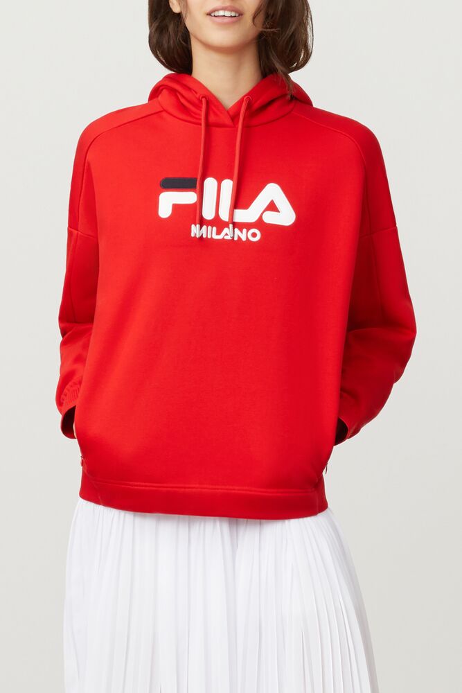 Fila Fila Milano Hoodie Rojas | BRPU52913