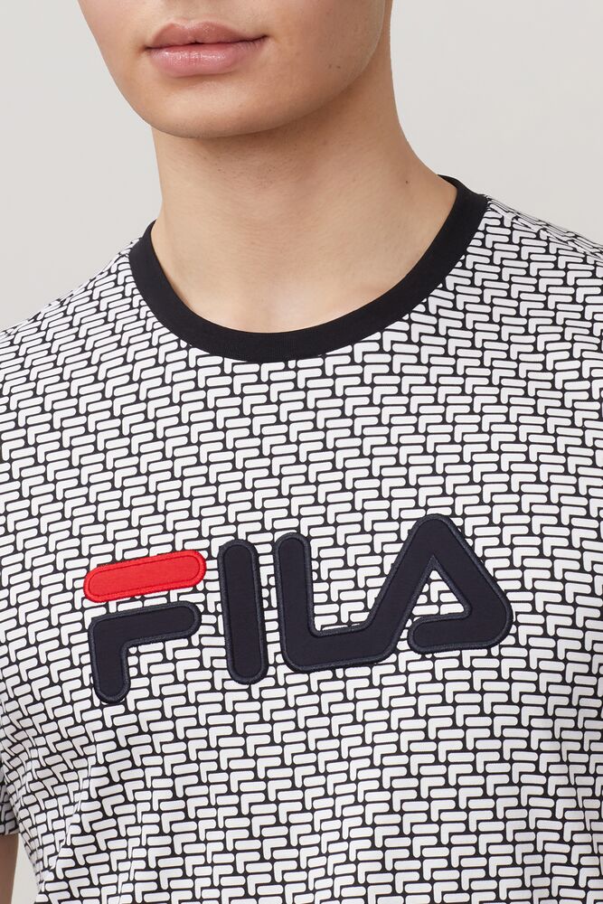 Fila Fila Milano Printed Short Sleeve Tee Negras | HYZV60721