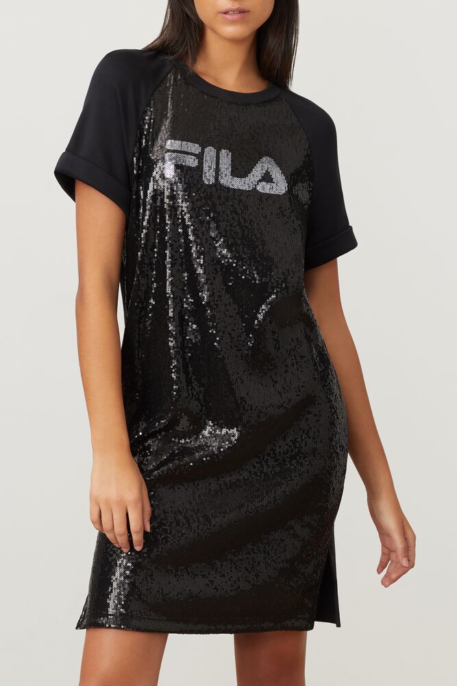 Fila Fila Milano Sequin Dress Negras | YIXK91824