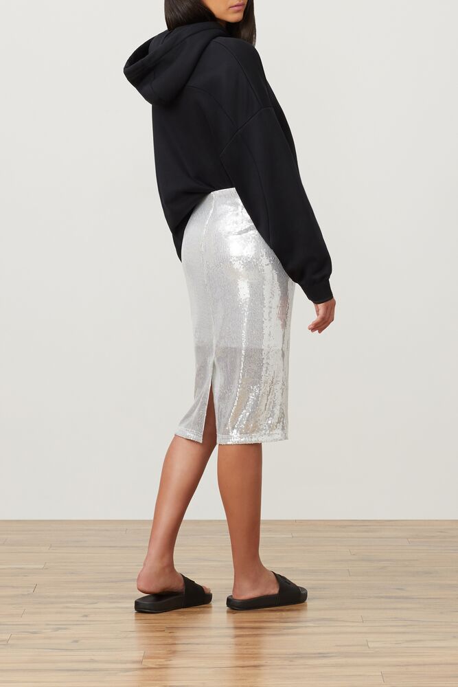 Fila Fila Milano Sequin Skirt Plateadas | FCBY81036