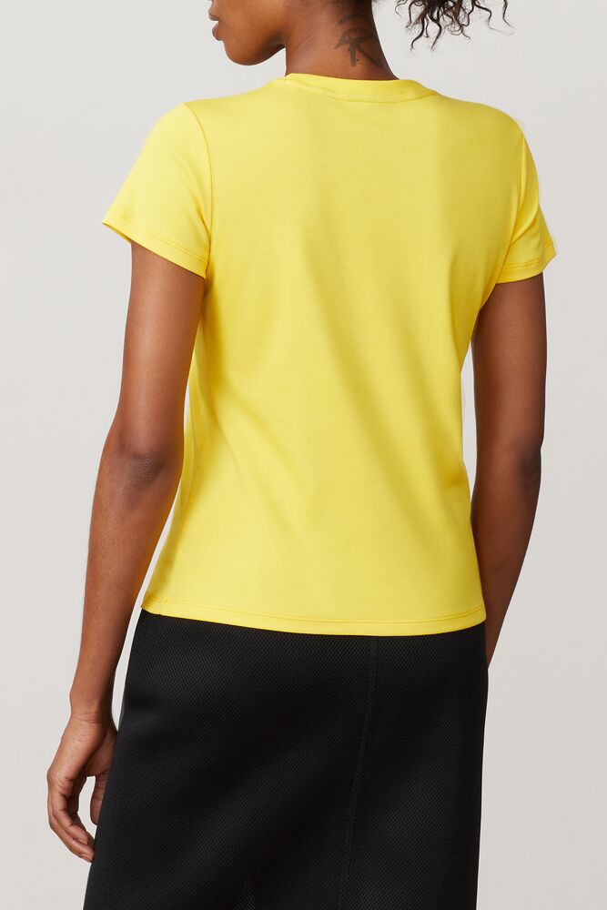 Fila Fila Milano Short Sleeve Tee Amarillo | SOUA81597