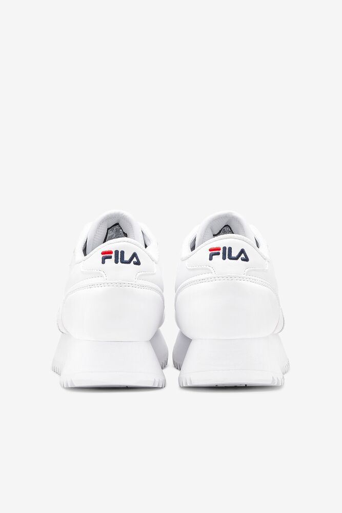 Fila Fila Orbit Sneakers Blancas Azul Marino Rojas | QODJ64092