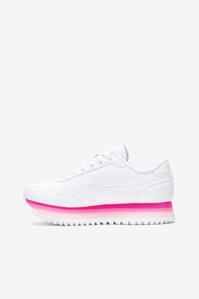 Fila Fila Orbit Stripe Sneakers Blancas Rosas Rosas | GXSK98357