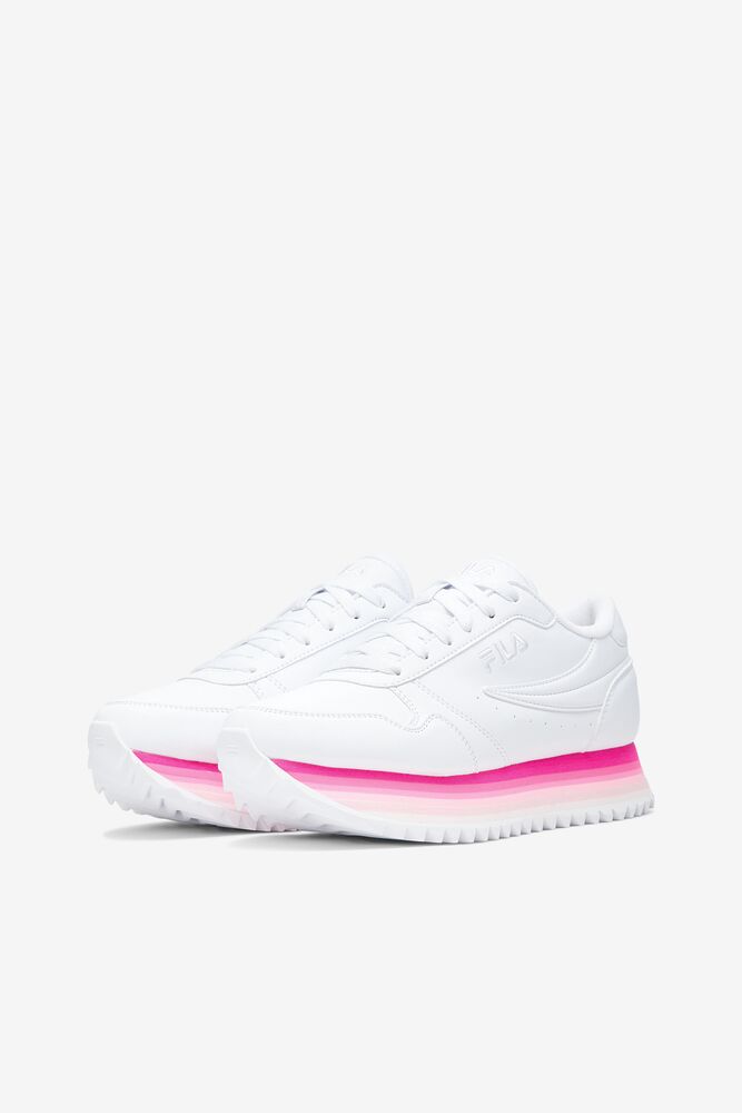 Fila Fila Orbit Stripe Sneakers Blancas Rosas Rosas | GXSK98357