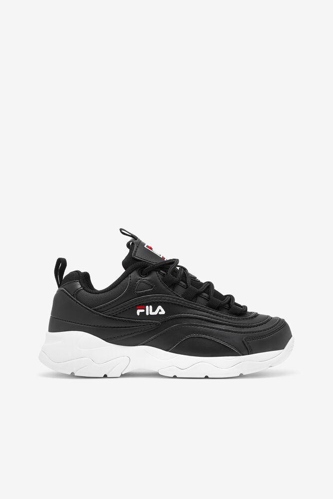 Fila Fila Ray Tennis Shoes Blk/Fred/Wht | KDHA12045