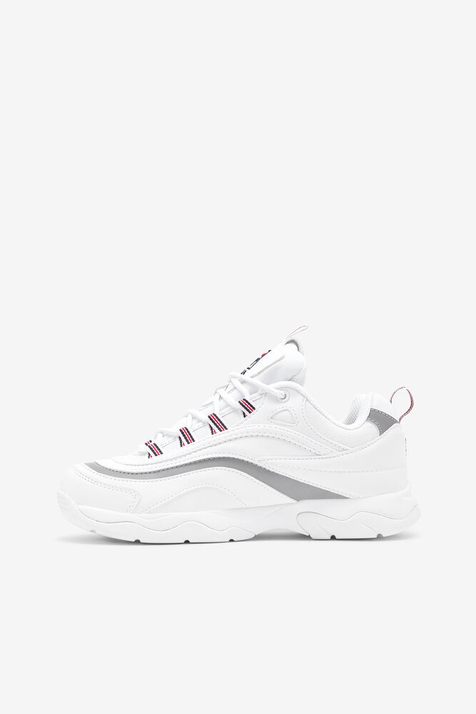 Fila Fila Ray Tennis Shoes Wht/Fnvy/Msil | RXQF40386