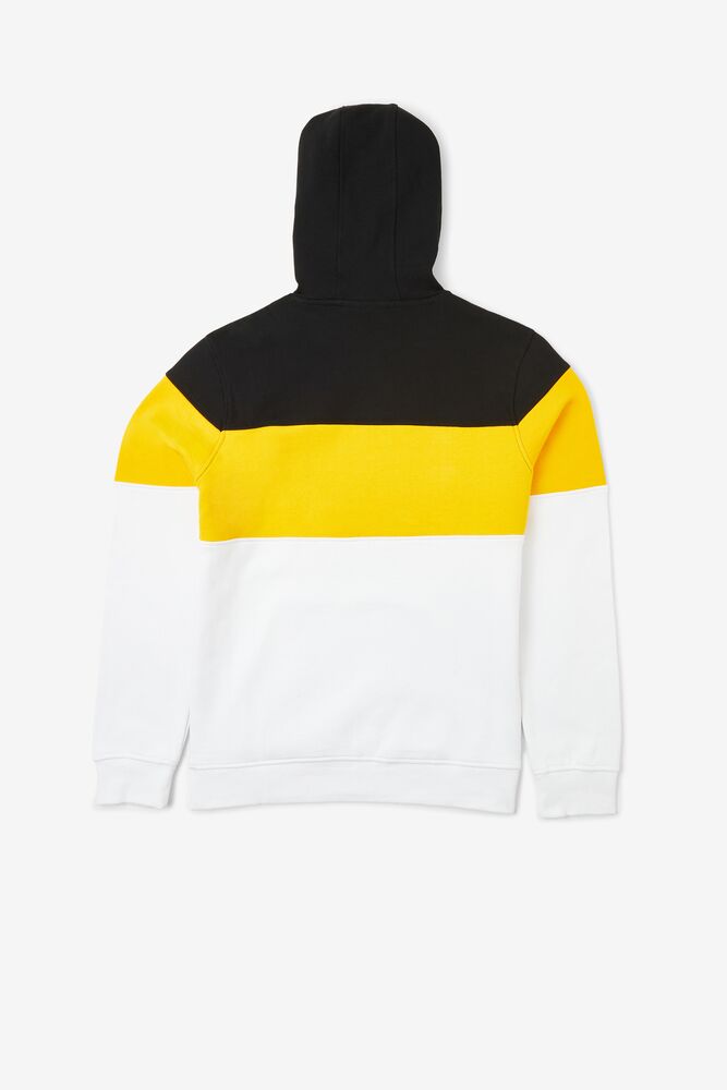 Fila Flamino Hoodie Blk/Gfus/Wht | IYDX65238