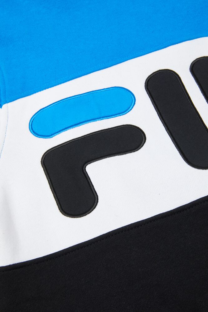 Fila Flamino Hoodie Dblu/Blk/Wht | HBSD14396