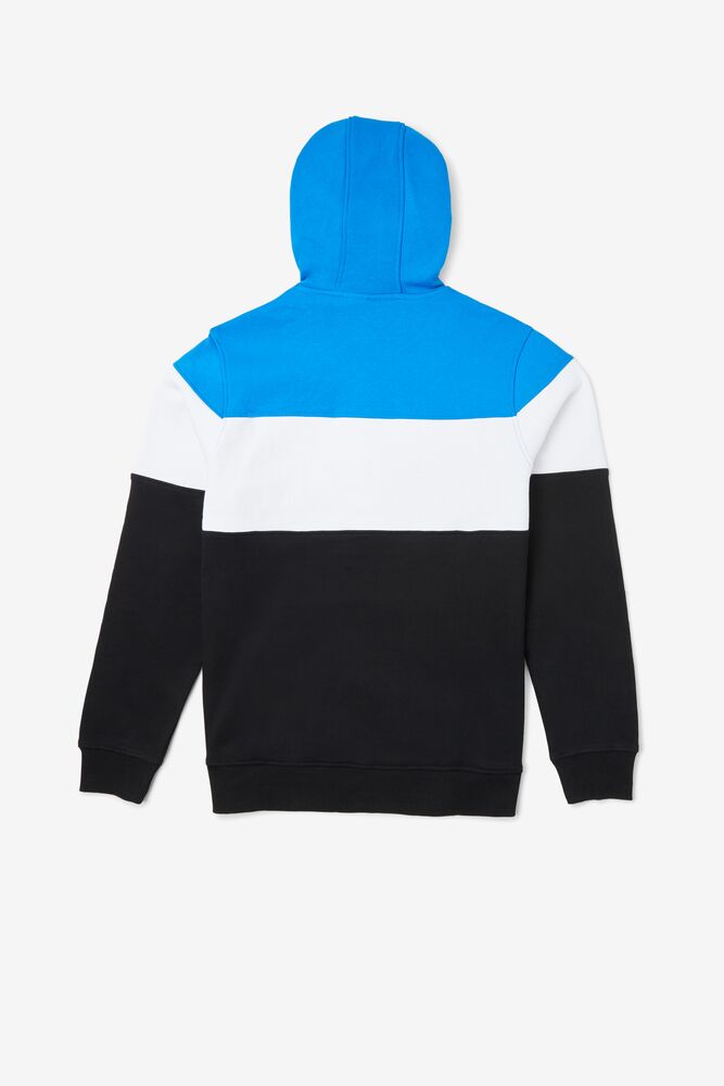 Fila Flamino Hoodie Dblu/Blk/Wht | HBSD14396