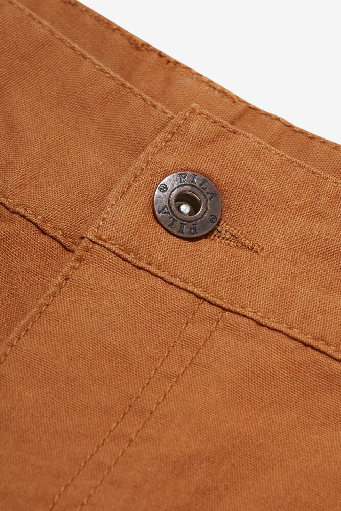 Fila Flannel Lined Carpenter Pants - 32 Inseam 971 Chestnut | NJYO68215