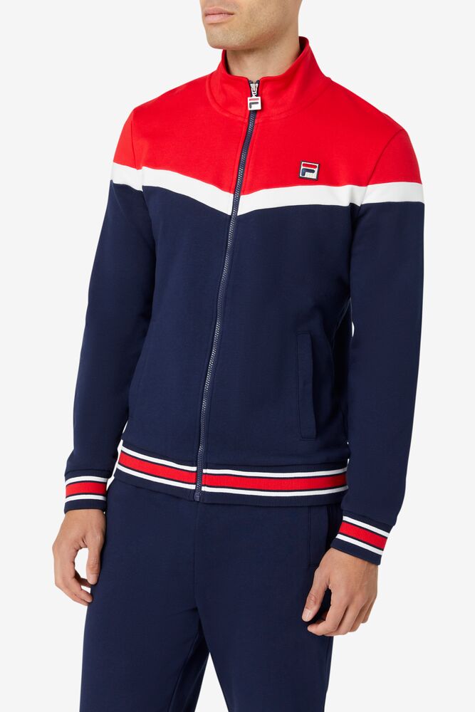 Fila Flint Track Jacket 410 Peacoat | GWUP71839