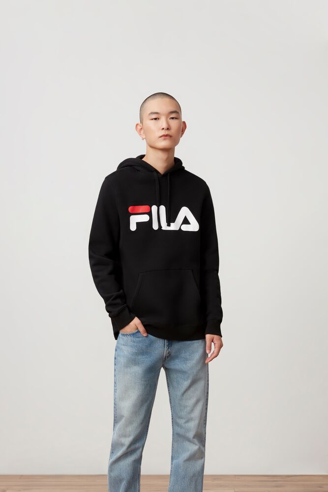 Fila Flori Hoodie Blk/Cred/Wht | GHMT36518