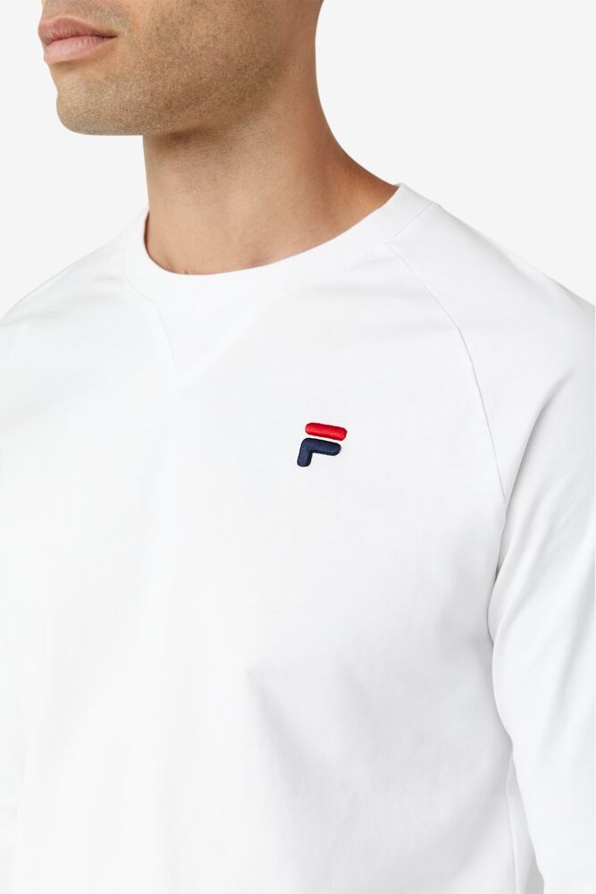 Fila Flynn Long Sleeve Tee Blancas | YSZA62371