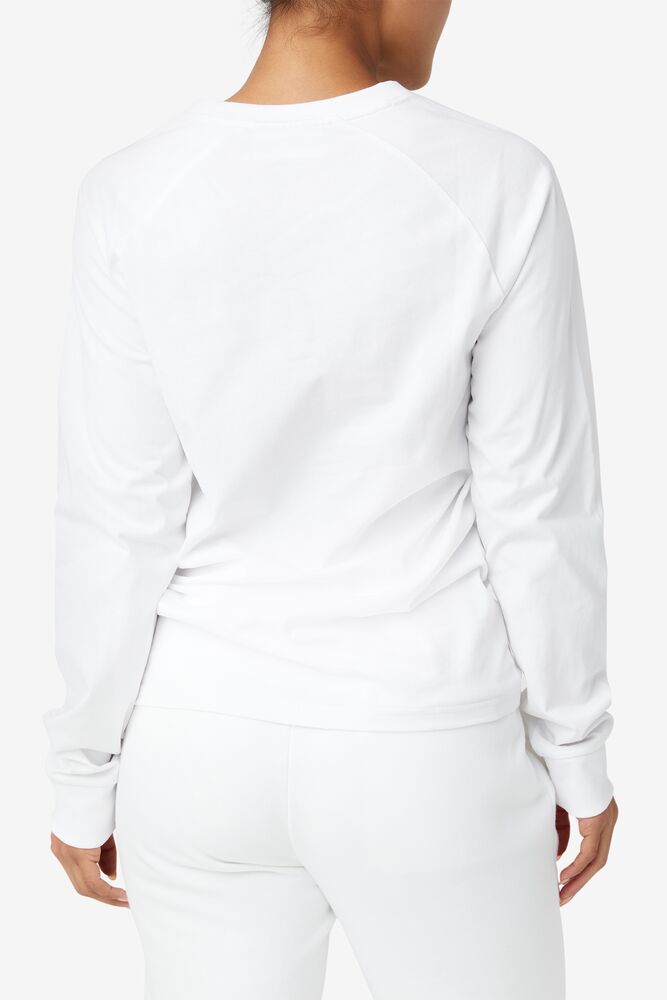 Fila Flynn Long Sleeve Tee Blancas | YSZA62371