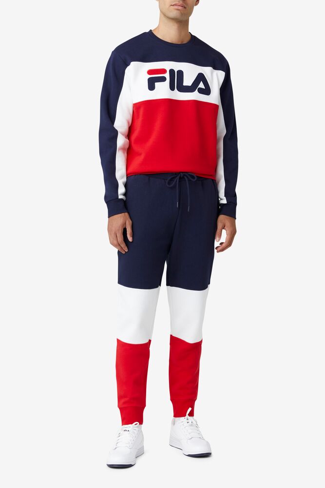 Fila France Pant Blancas Rojas | IACG70698