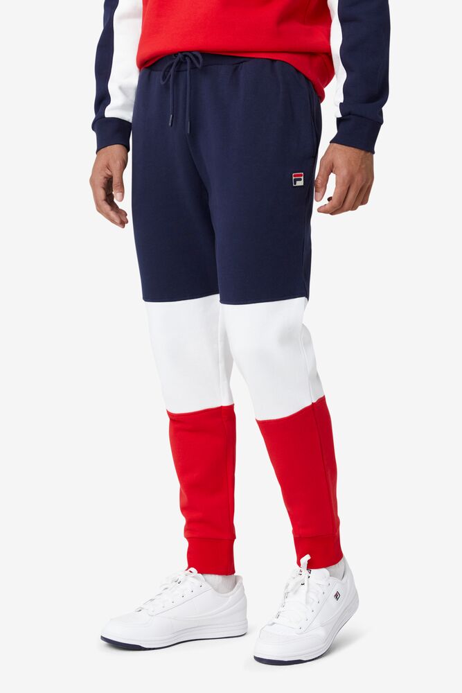 Fila France Pant Blancas Rojas | JMHZ40865