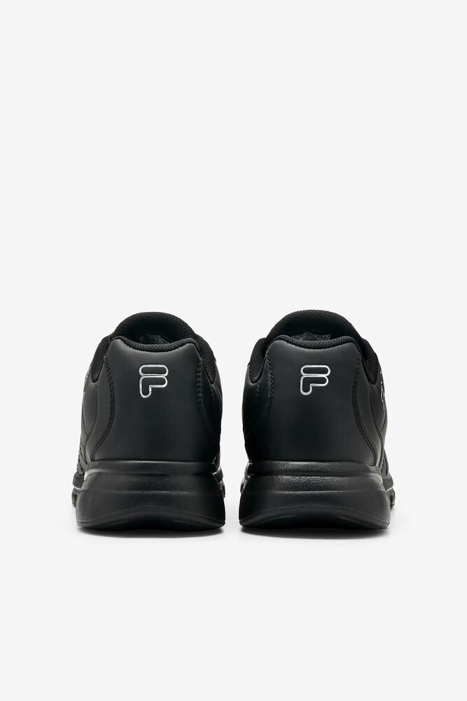 Fila Fulcrum 3 Tennis Shoes Negras Negras Plateadas | ROLE85140