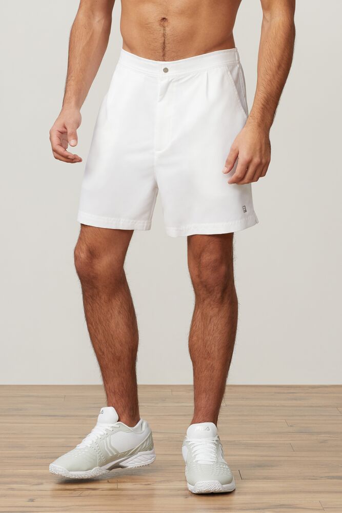 Fila Fundamental Santoro Short Blancas | HRDJ36804