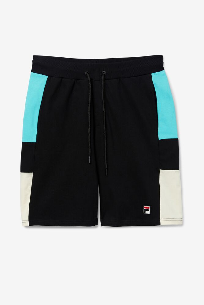 Fila Galway Short Negras Azules Turquesa | HEOT10534