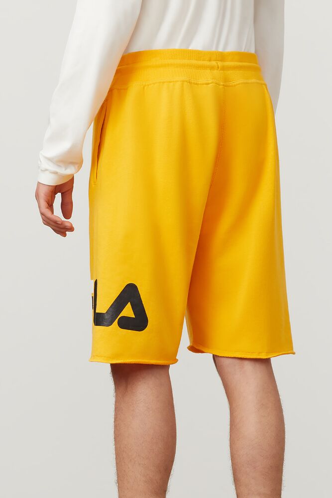 Fila George Short Amarillo Negras Blancas | BQXU57931