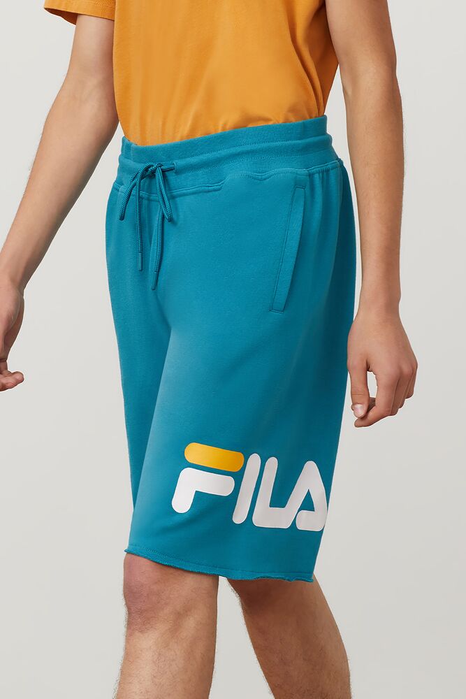 Fila George Short Azules Blancas Amarillo | ANJB18370