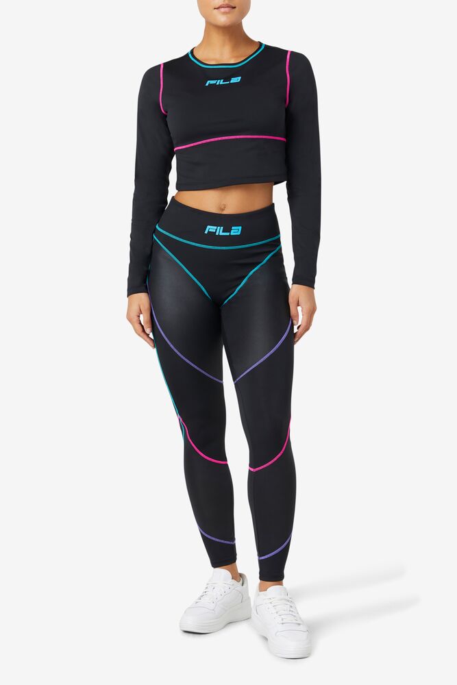 Fila Georgie High Waisted Legging Negras | LMOA84612