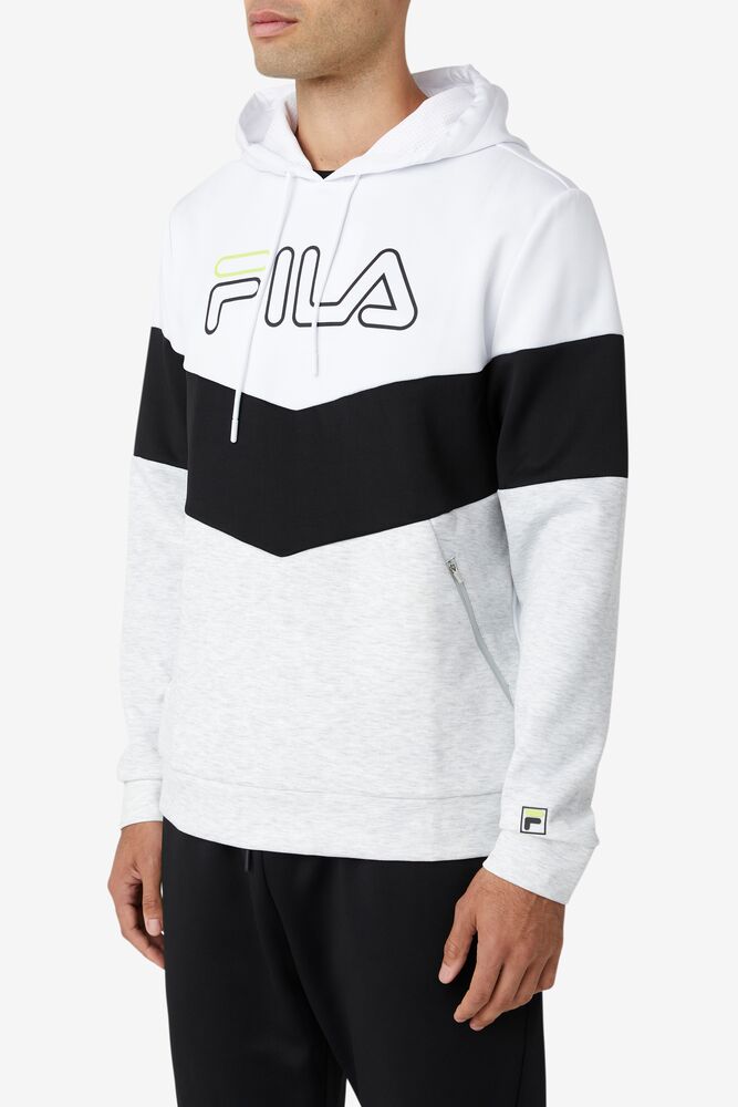 Fila Gerado Tech Hoodie Blancas Gris Claro | TCBF70618