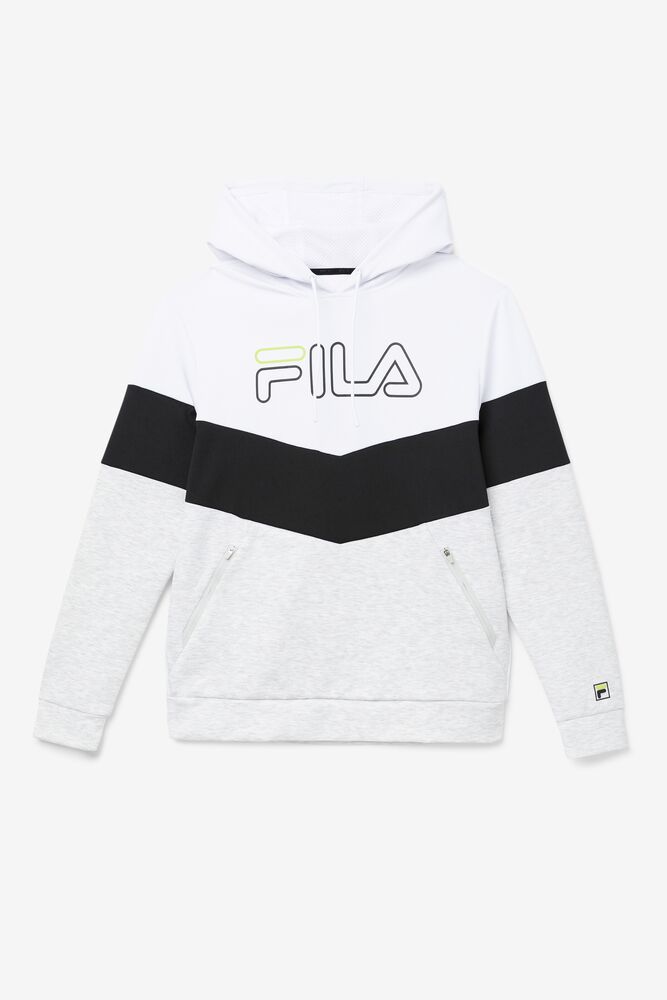 Fila Gerado Tech Hoodie Blancas Gris Claro | TCBF70618