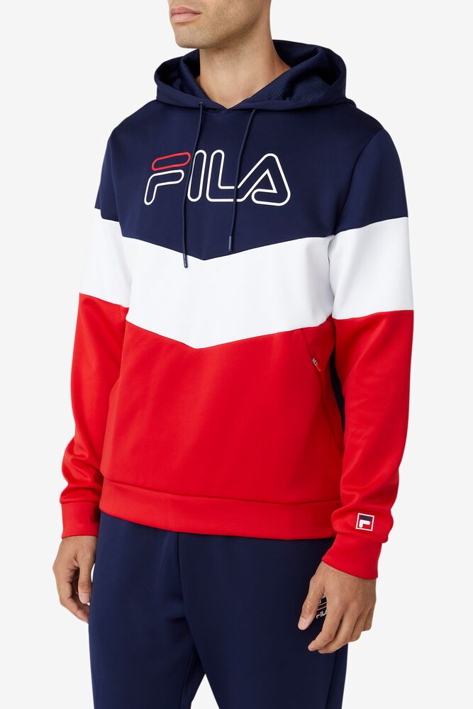 Fila Gerado Tech Hoodie Rojas Blancas | BEHX95306