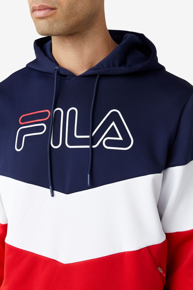 Fila Gerado Tech Hoodie Rojas Blancas | BEHX95306