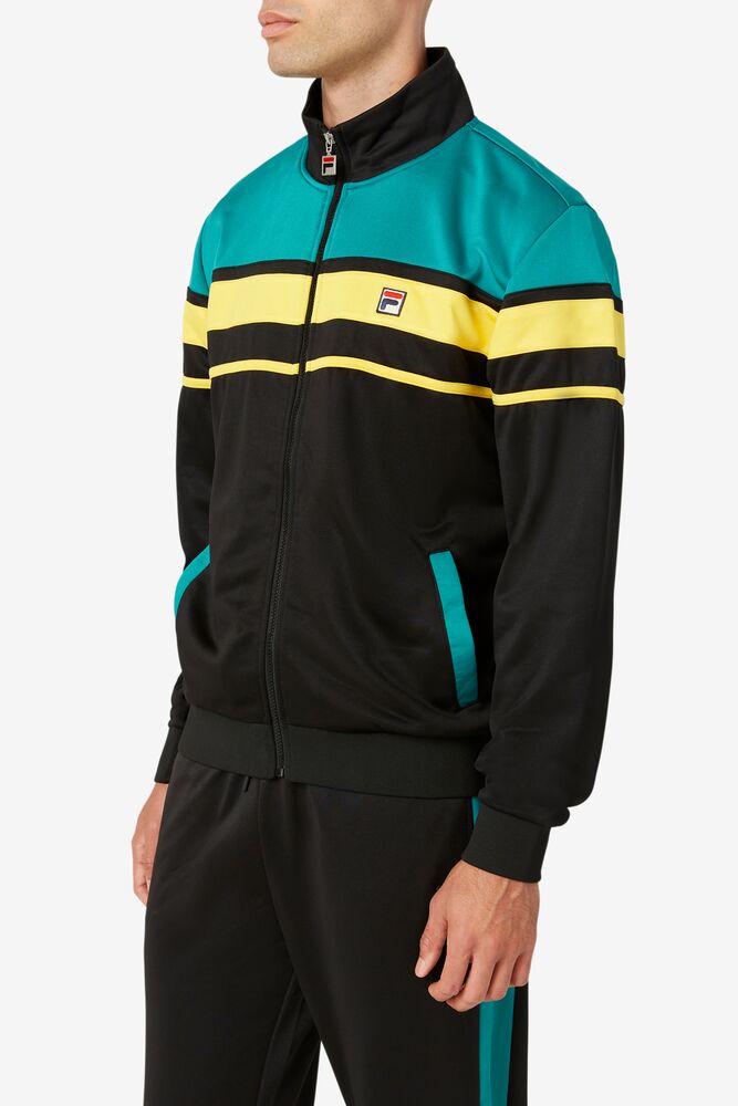 Fila Gordon Jacket Blk/Para/Free | WTZV38617