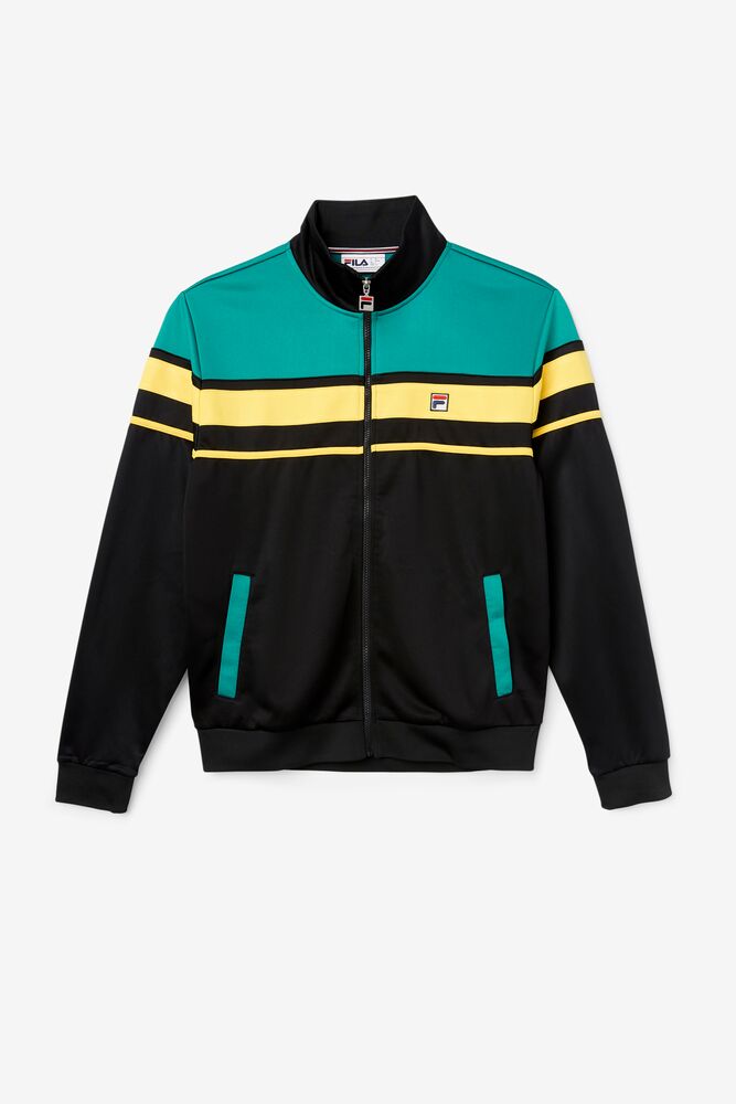 Fila Gordon Jacket Blk/Para/Free | WTZV38617