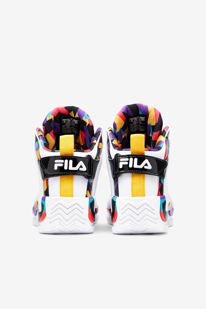 Fila Grant Hill 2 '90s Sneakers Blancas Negras Moradas | NOKC34526