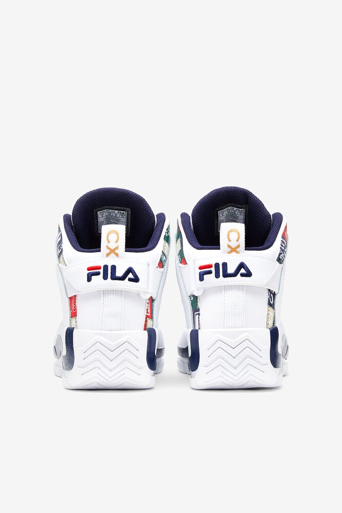 Fila Grant Hill 2 Patchwork Sneakers Blancas Azul Marino Rojas | KILQ84165