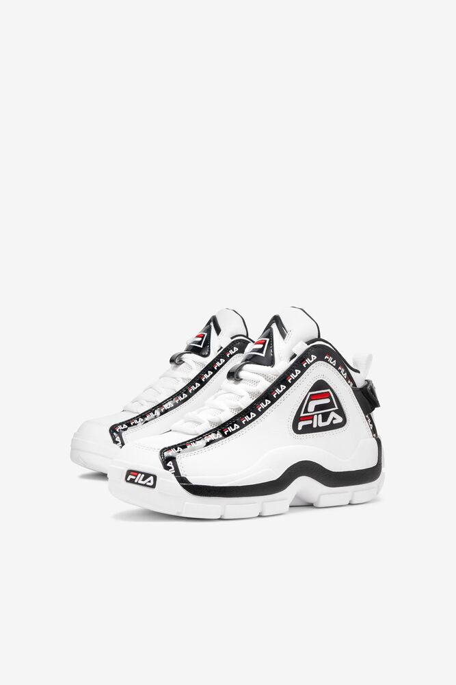 Fila Grant Hill 2 Repeat Sneakers Blancas Negras Rojas | NEGV46803