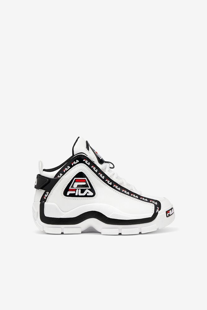 Fila Grant Hill 2 Repeat Sneakers Blancas Negras Rojas | NEGV46803