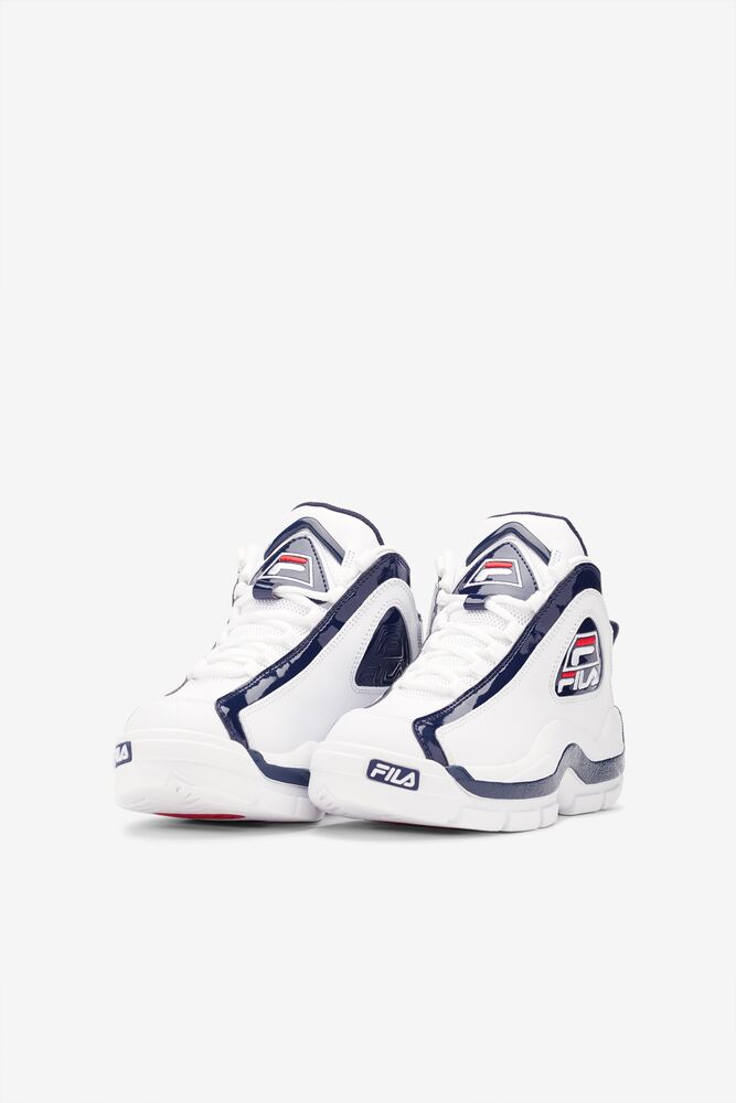 Fila Grant Hill 2 Sneakers Blancas Azul Marino Rojas | JPZX57349