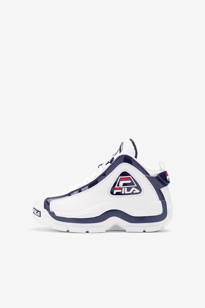 Fila Grant Hill 2 Sneakers Blancas Azul Marino Rojas | QBOI21590