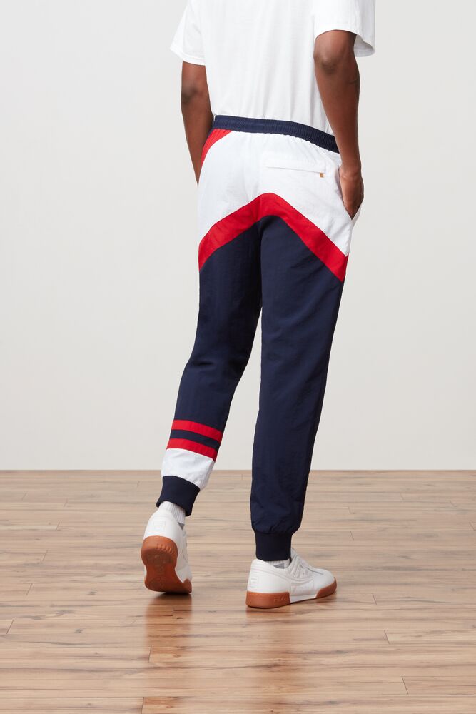 Fila Grant Hill Zenith Woven Pant Azul Marino Rojas Blancas | IHVW21698