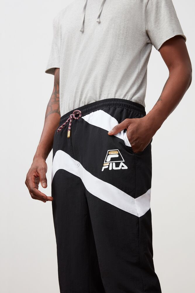 Fila Grant Hill Zenith Woven Pant Negras Blancas Negras | SPKQ52670