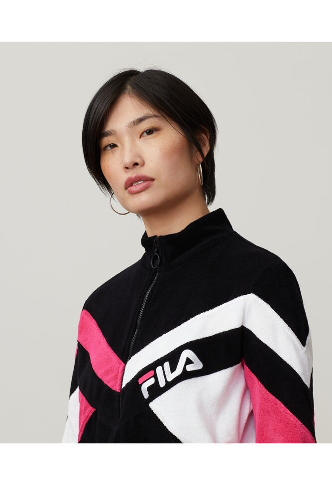 Fila Hadley Jacket Blk/Mage/Wht | HKPD79852