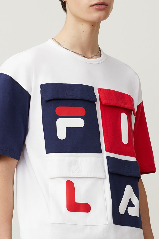 Fila Hakon Tee Wht/Peac/Cred | PKNG95078