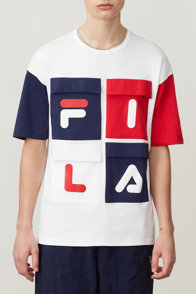 Fila Hakon Tee Wht/Peac/Cred | PKNG95078