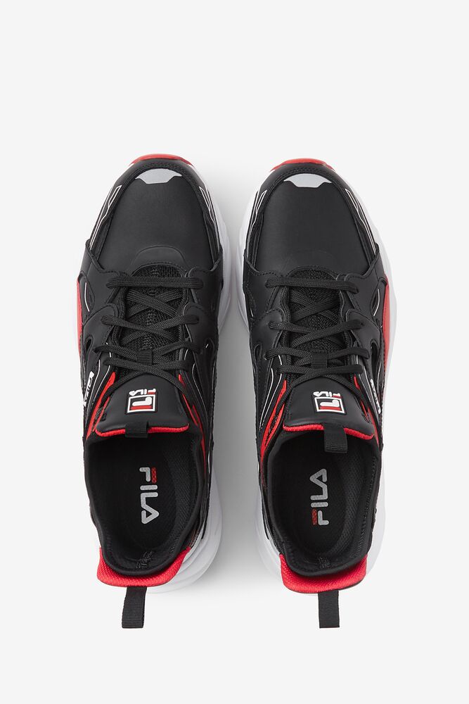 Fila Hallasan Sneakers Negras Rojas Blancas | XJHS85427