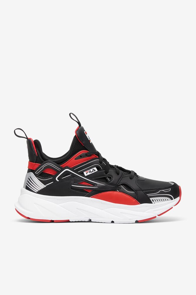 Fila Hallasan Sneakers Negras Rojas Blancas | VBOU24159