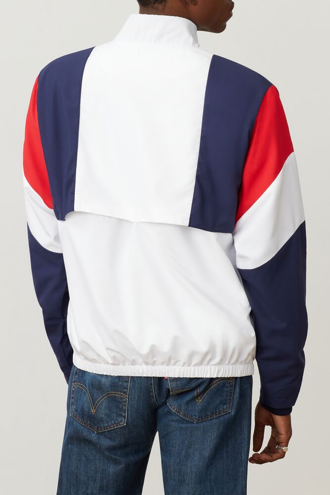 Fila Hambly Wind Jacket Wht/Peac/Cred | XTOP28914