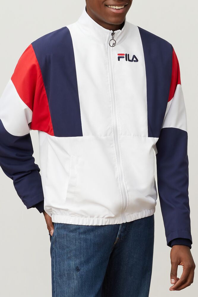 Fila Hambly Wind Jacket Wht/Peac/Cred | XTOP28914