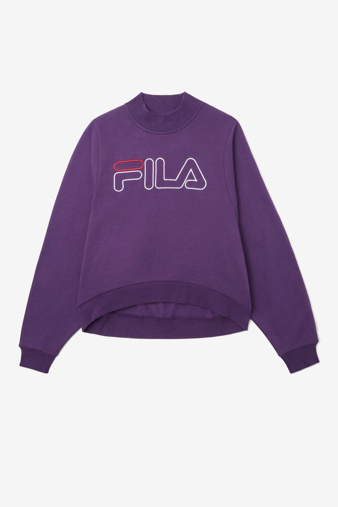 Fila Hanami Sweatshirt Moradas Blancas Rojas | BKCM20784