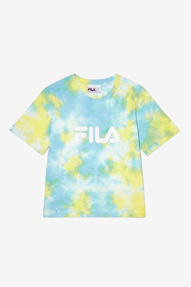 Fila Hannah Tie Dye Tee Azules | HDZT65807