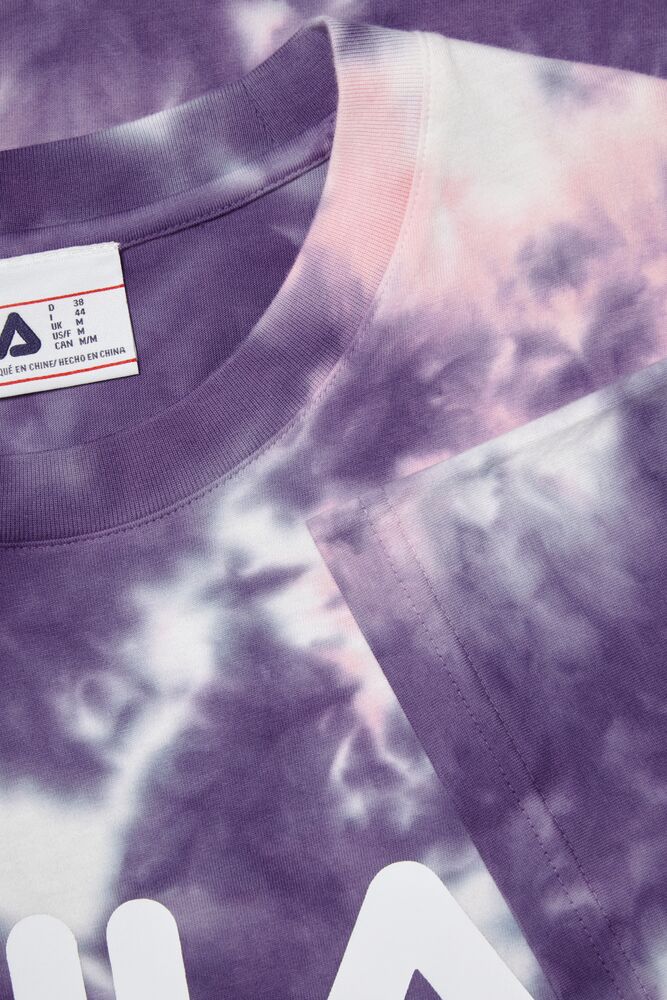 Fila Hannah Tie Dye Tee Rosas | JXWQ62149